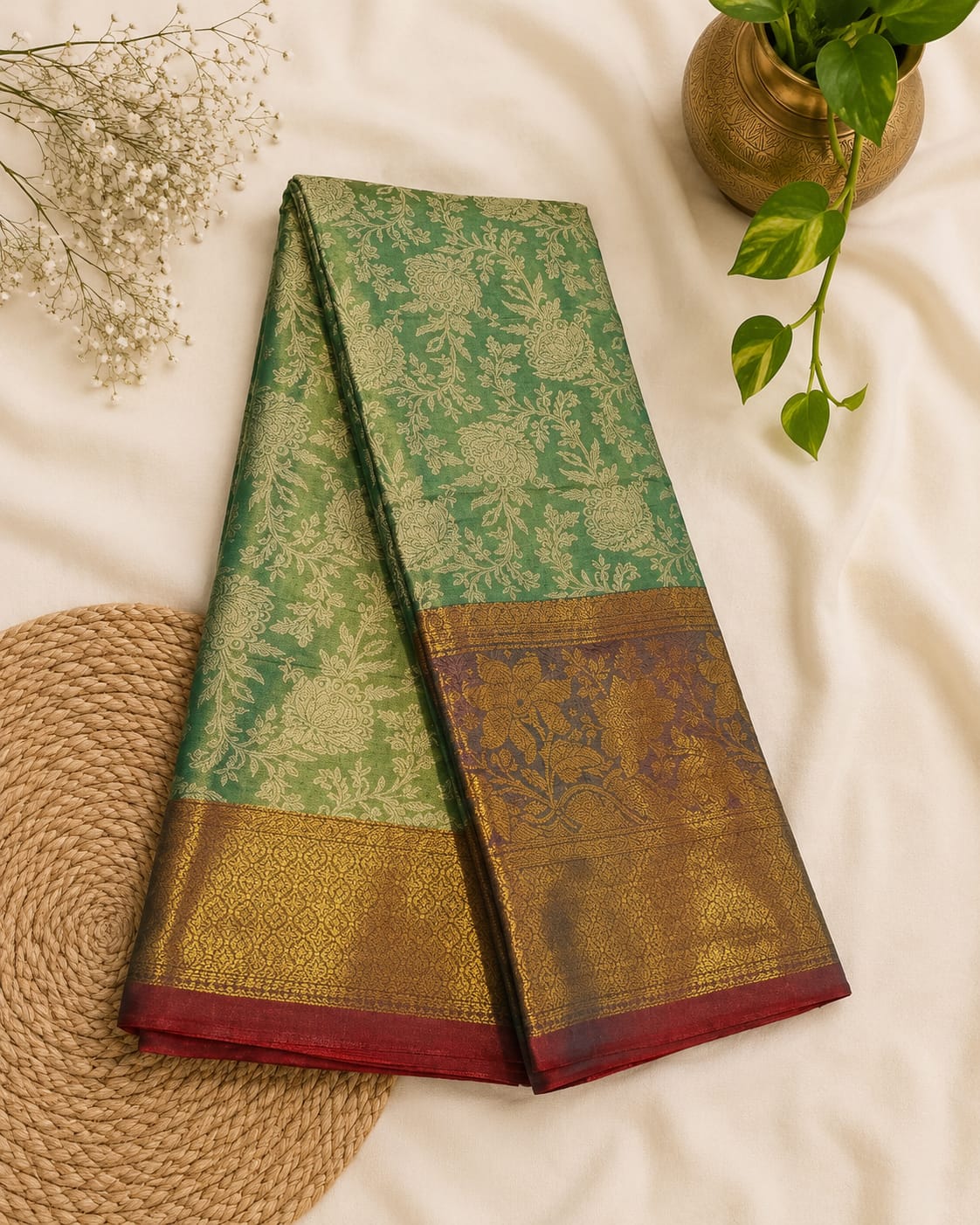 ONE GRAM ONAM SAREE
